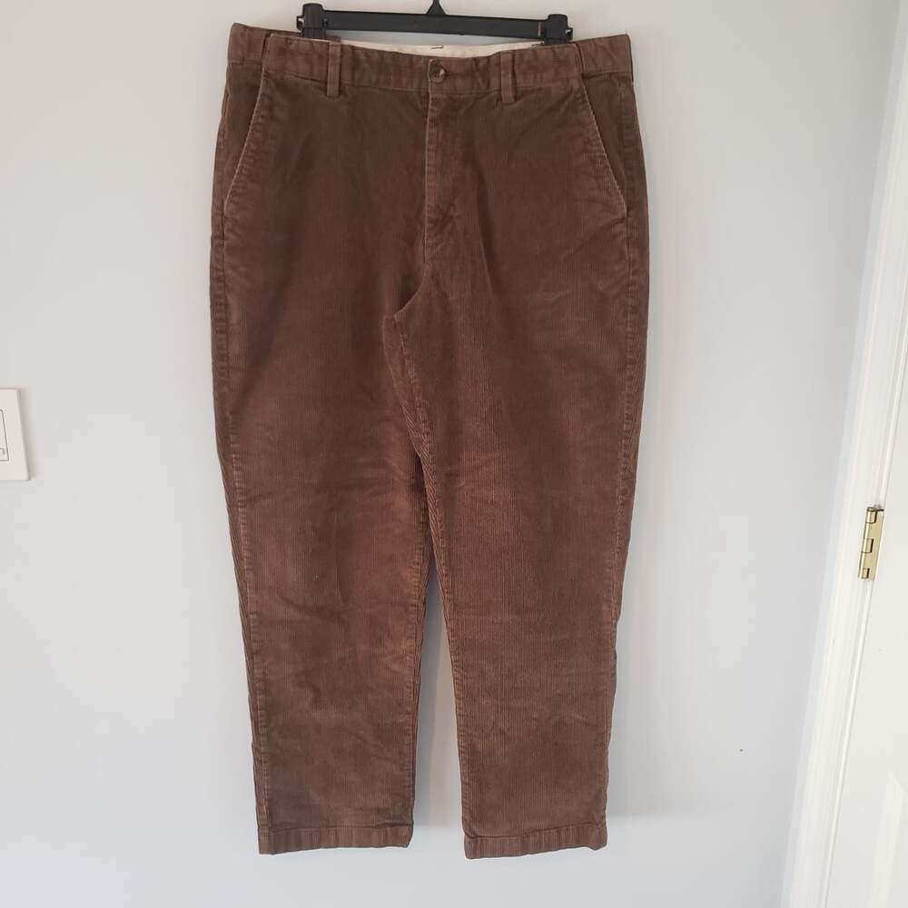 LL Bean Standard Fit Corduroy Pants Vintage 90s y2k brown men's 36x32